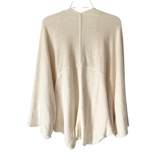 Lululemon Cashlu Knit Textured Wrap Heathered White Opal Cream medium large - Picture 5 of 6